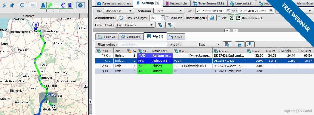 Free Webinar | ETA in TISLOG logistics software